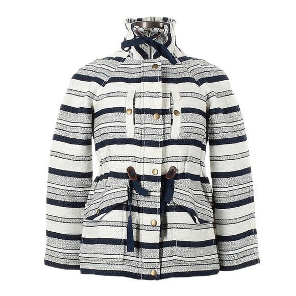 Loft Breton Nautical Striped Anorak Jacket - Picture 6 of 10